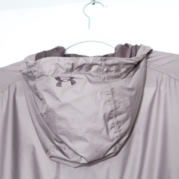 Under Armour Womens Pullover Hoodie Size Medium Purple Gray Workout Hiking Gym - Picture 7 of 8